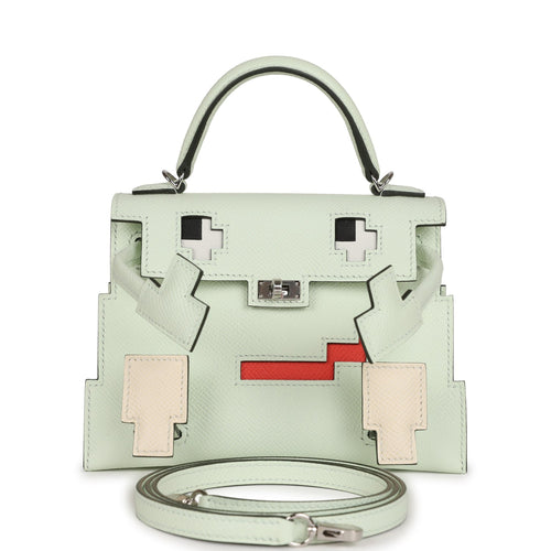 Hermes Quelle Idolle Kelly Doll Touch Vert Cypress Swift and Black Shiny  Alligator Palladium Hardware