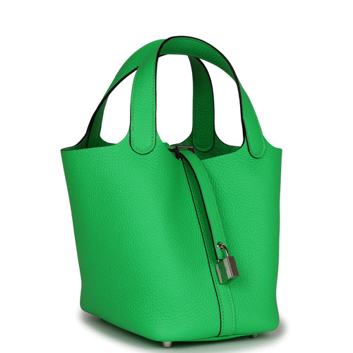 Hermes Picotin 18cm ghw vert cypress, 女裝, 手袋及銀包, Tote Bags