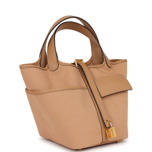 HERMÈS Picotin Cargo 18 handbag in Rose Texas and Rouge Sellier Canvas and  leather with Palladium hardware-Ginza Xiaoma – Authentic Hermès Boutique