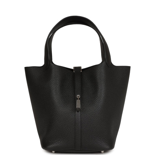 Hermes Kelly Pochette Black Lizard Ruthenium Hardware – Madison Avenue  Couture