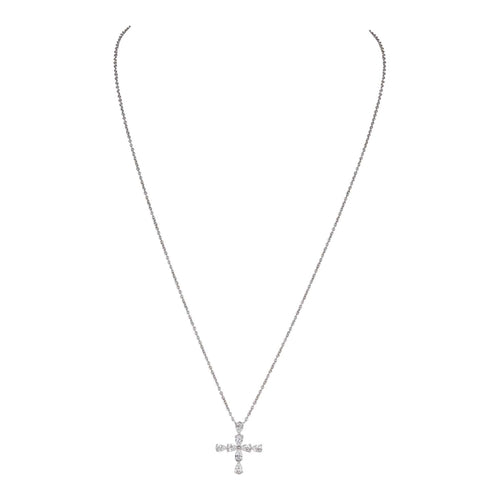 Harry Winston Symbols Cross Pendant Pear Shaped Diamonds Platinum – Madison  Avenue Couture