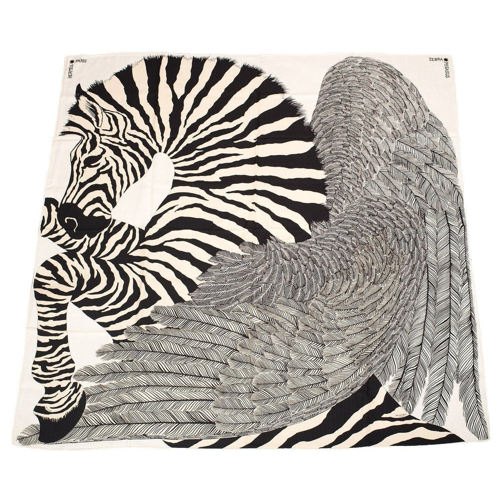 hermes zebra pegasus scarf