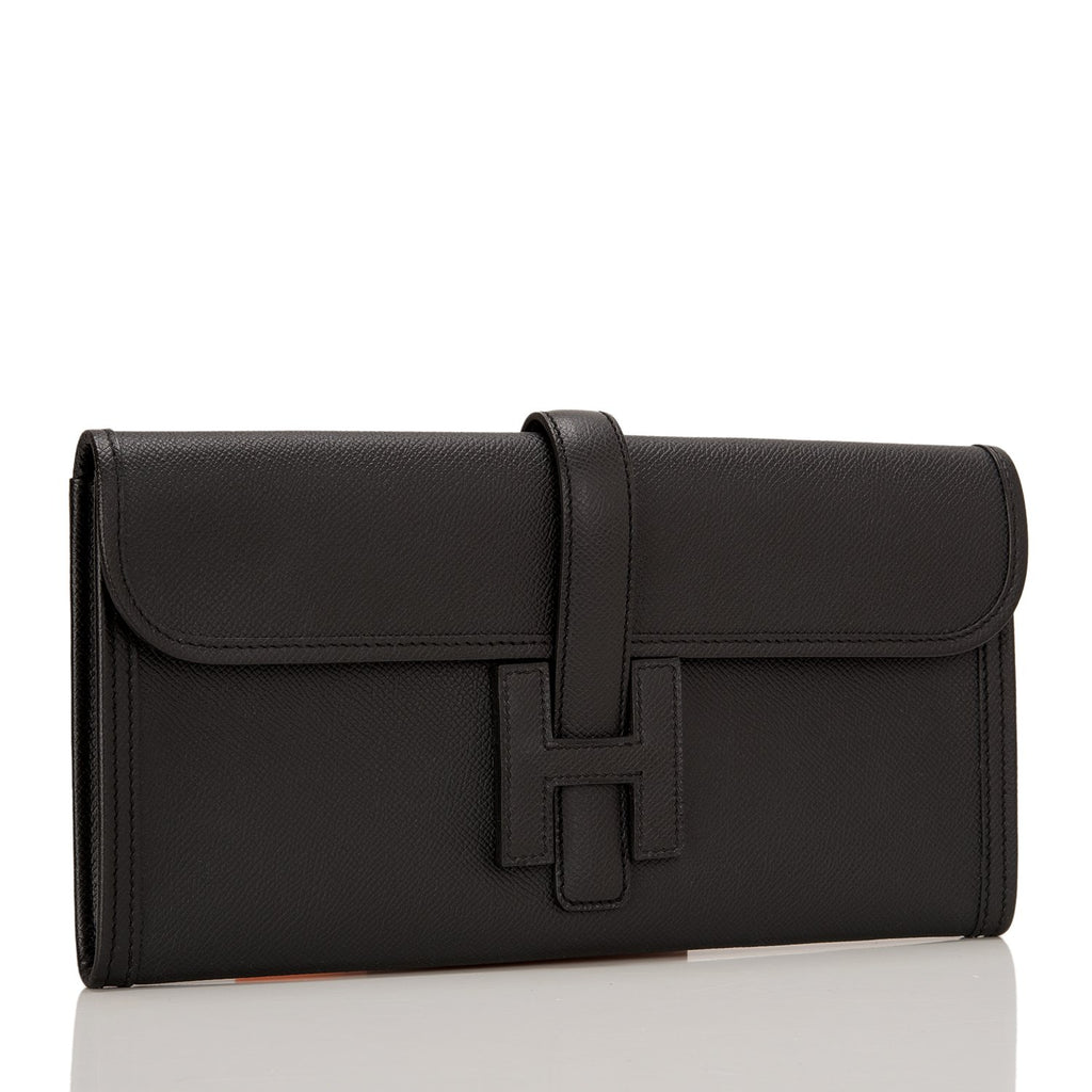 hermes jige clutch black