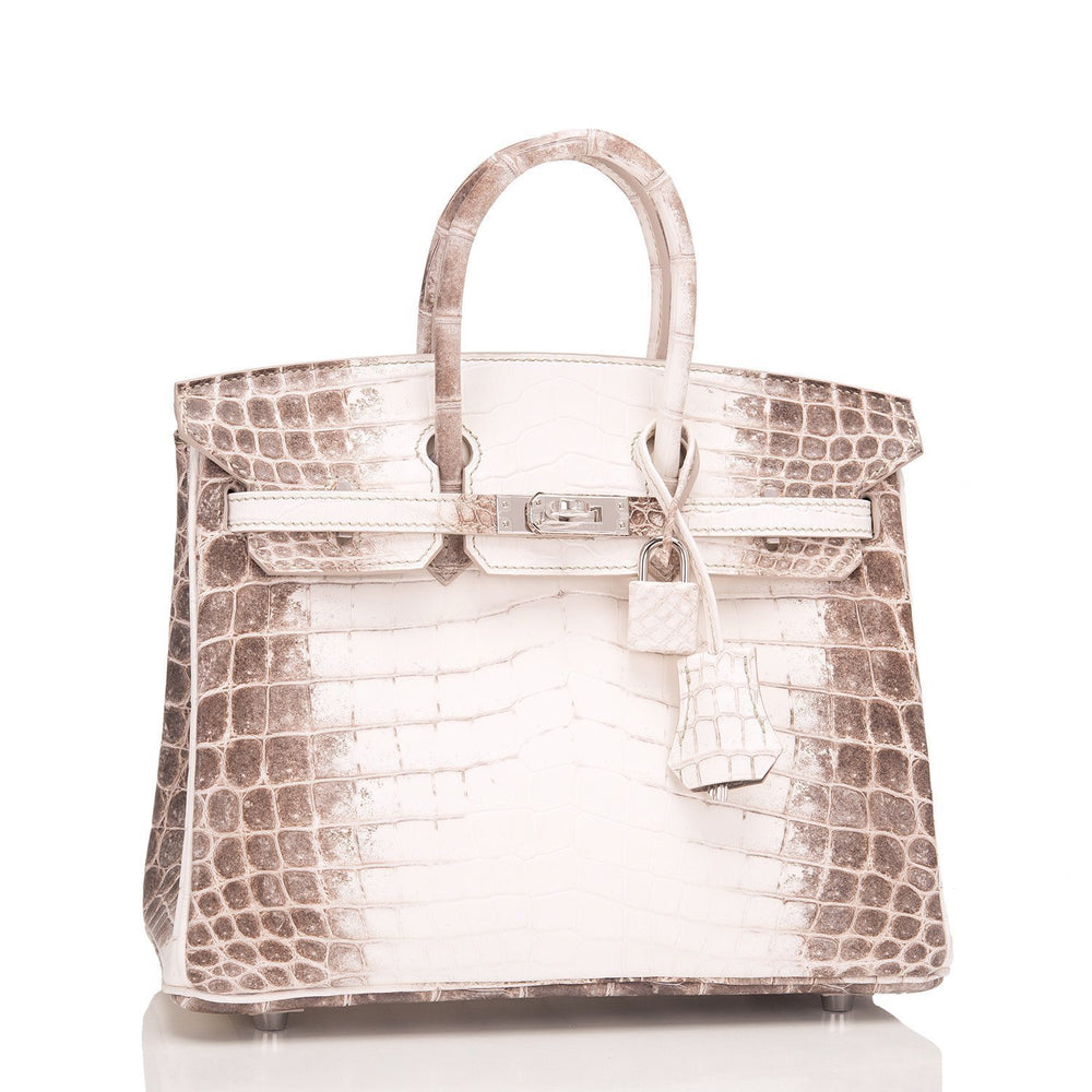 Hermes White Matte Niloticus Himalayan Crocodile Birkin 25cm (Preowned – Madison Avenue Couture