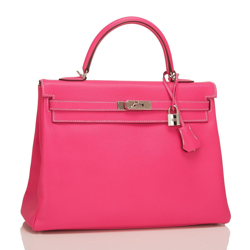 Hermes Birkin Bag, Rose Tyrien Pink, 35cm, Epsom with palladium