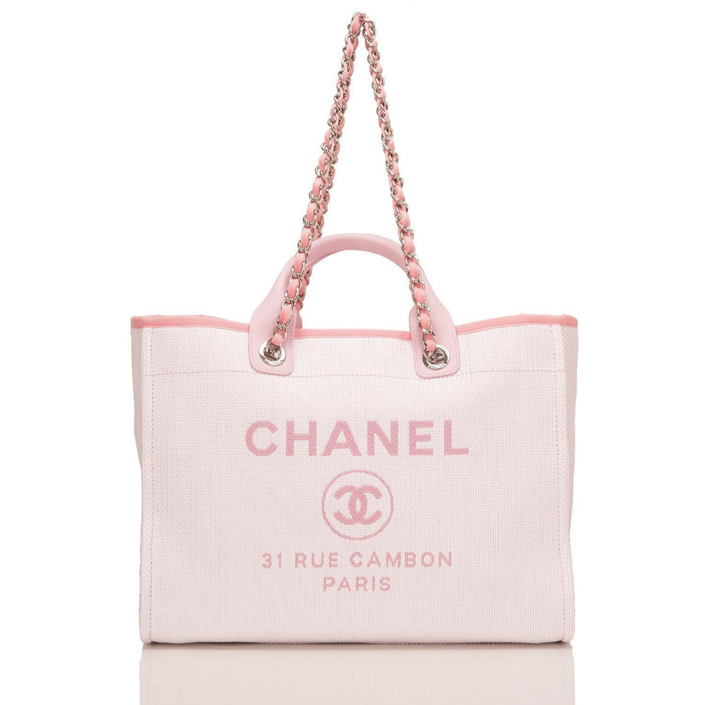 pink chanel tote