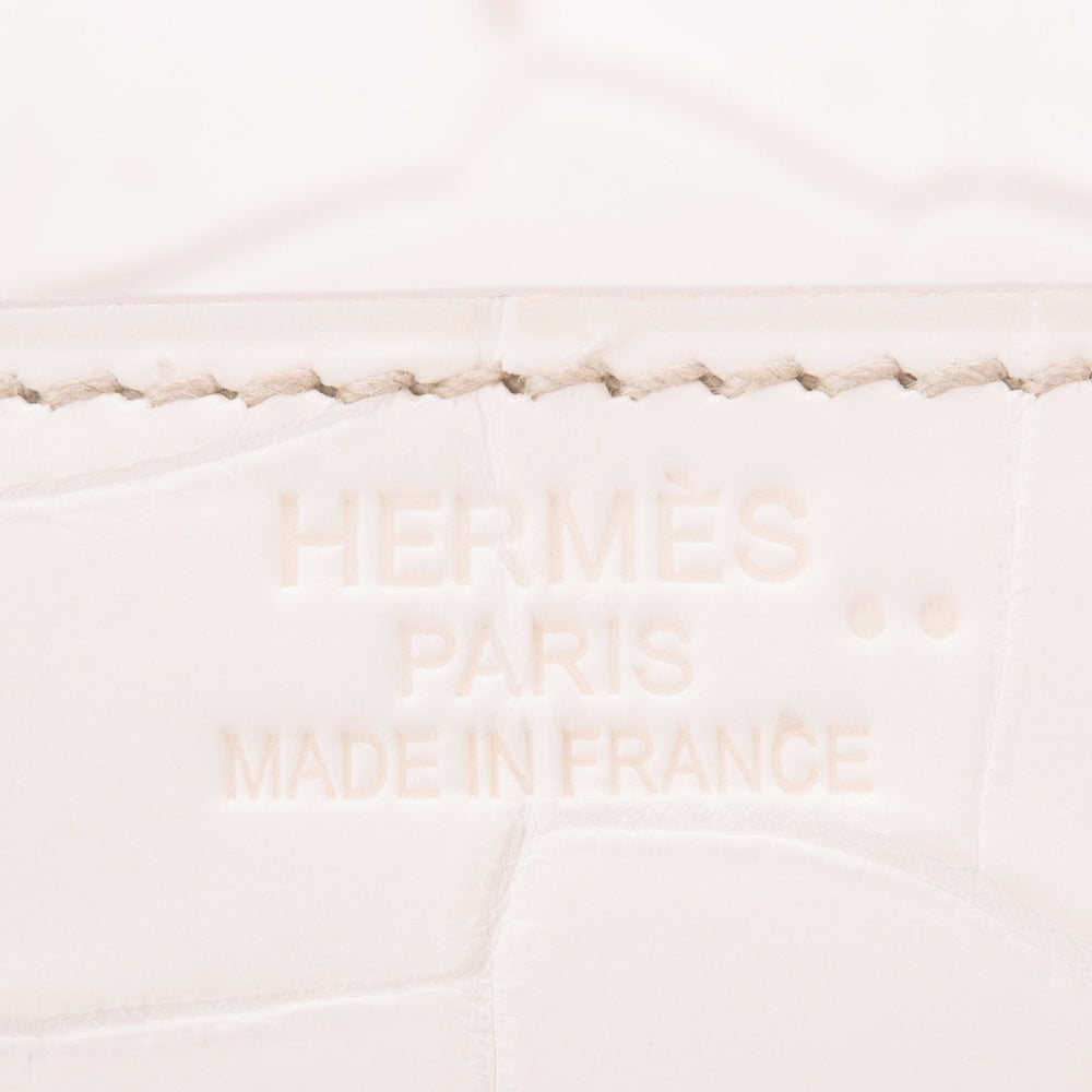 Hermes White Matte Niloticus Himalayan Crocodile Birkin 25cm (Preowned – Madison Avenue Couture