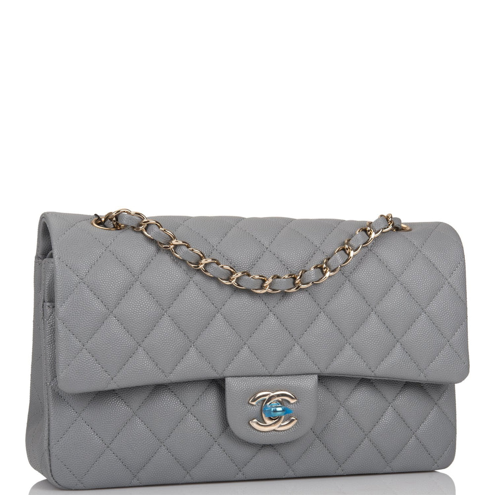 chanel grey caviar bag