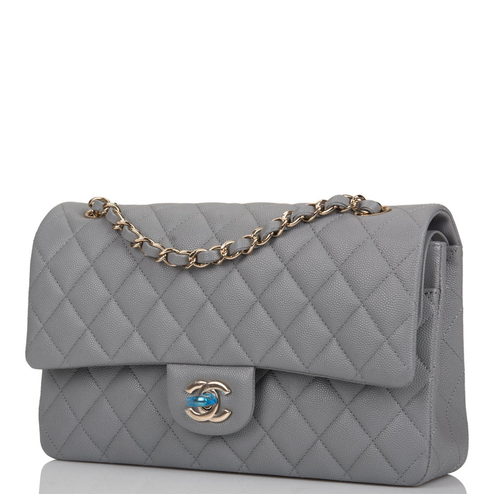 light grey chanel bag