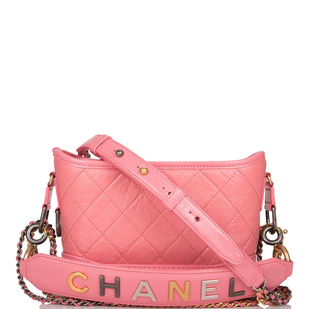 1000 AUTH  Chanel Gabrielle Pink  Hobo Shoulder Bag NEW FULL SET  RECEIPT  eBay
