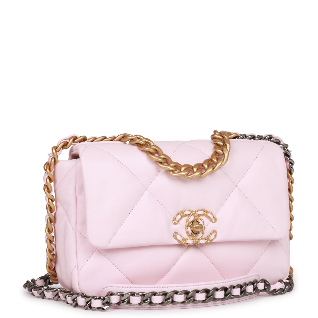Chanel 19 Flap Bag Pink Lambskin  Dr Runway