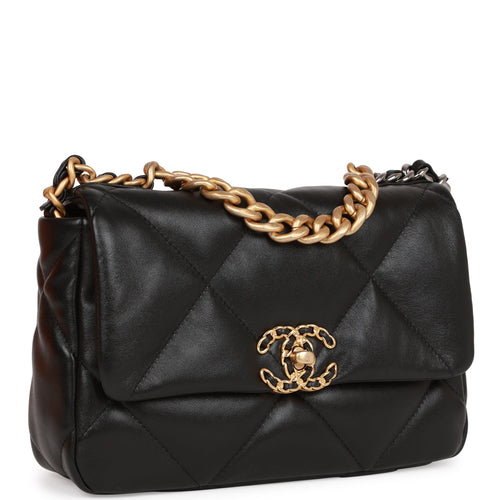 Chanel Small Coco Handle Flap Bag So Black Calfskin Black Hardware