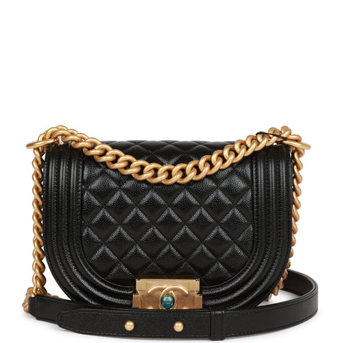 Chanel Medium Boy Bag Black Caviar Ruthenium Hardware – Madison Avenue  Couture