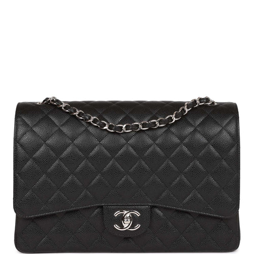 Chanel Maxi Classic Flap Caviar Leather Shoulder Bag