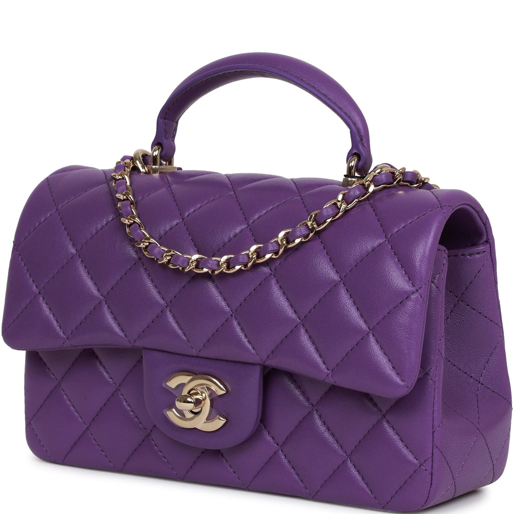 Purple Chanel Purse  Bags Chanel bag Luxury bags