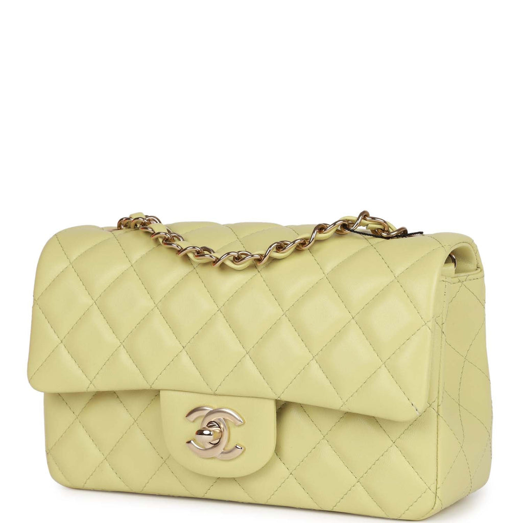 Chanel Light Green Lambskin Rectangular Mini Classic Flap Bag – Madison  Avenue Couture