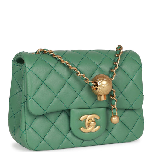 22C Chanel Pearl Crush Mini Square (Microchip), Luxury, Bags