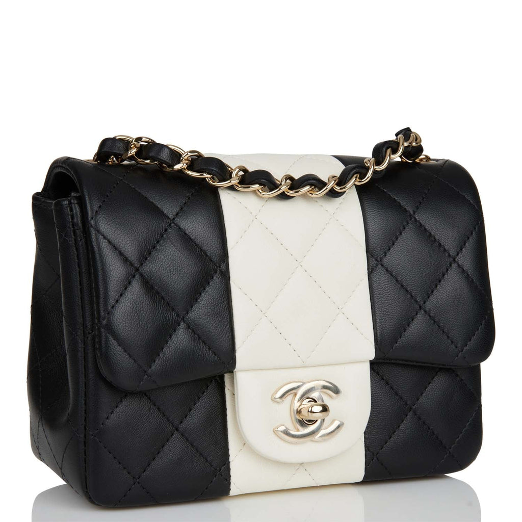 Chanel Black Small Flap Bag  White  Editorialist