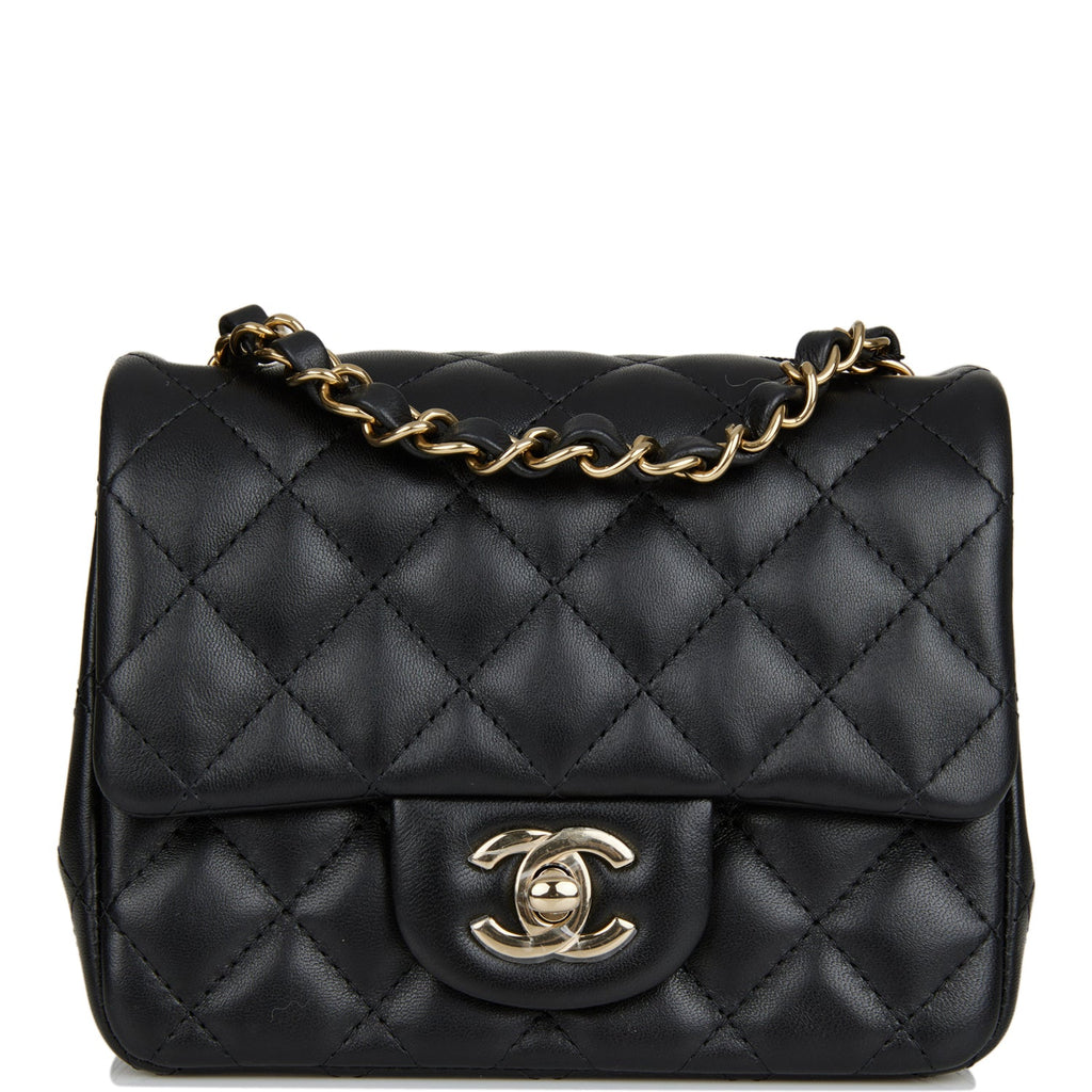 Chanel Black Quilted Lambskin Mini Flap With Top Handle Gold Hardware, 2021  Available For Immediate Sale At Sotheby's