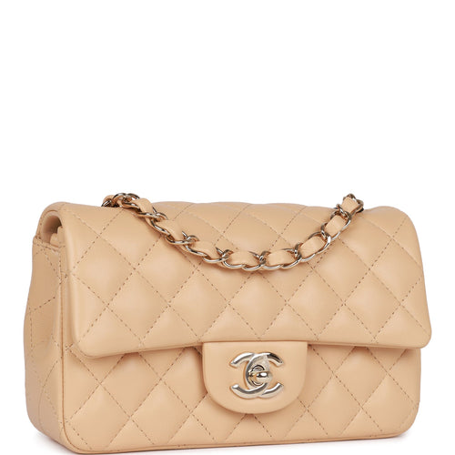 Chanel Denim Pearl Crush Square Mini Classic Flap Bag Antique Gold Hardware  – Madison Avenue Couture