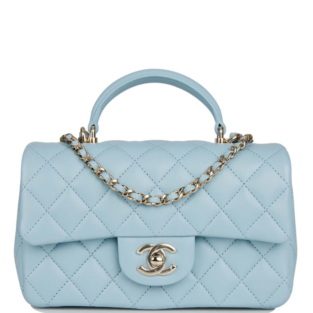 Chanel Periwinkle Caviar Leather Medium Classic Flap Bag