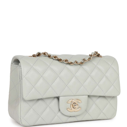 Chanel 2022 Classic Tweed Rectangular Mini Flap Bag w/ Tags - Pink