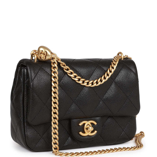 Chanel Mini Clutch With Chain Bag Black Caviar Gold Hardware – Madison  Avenue Couture