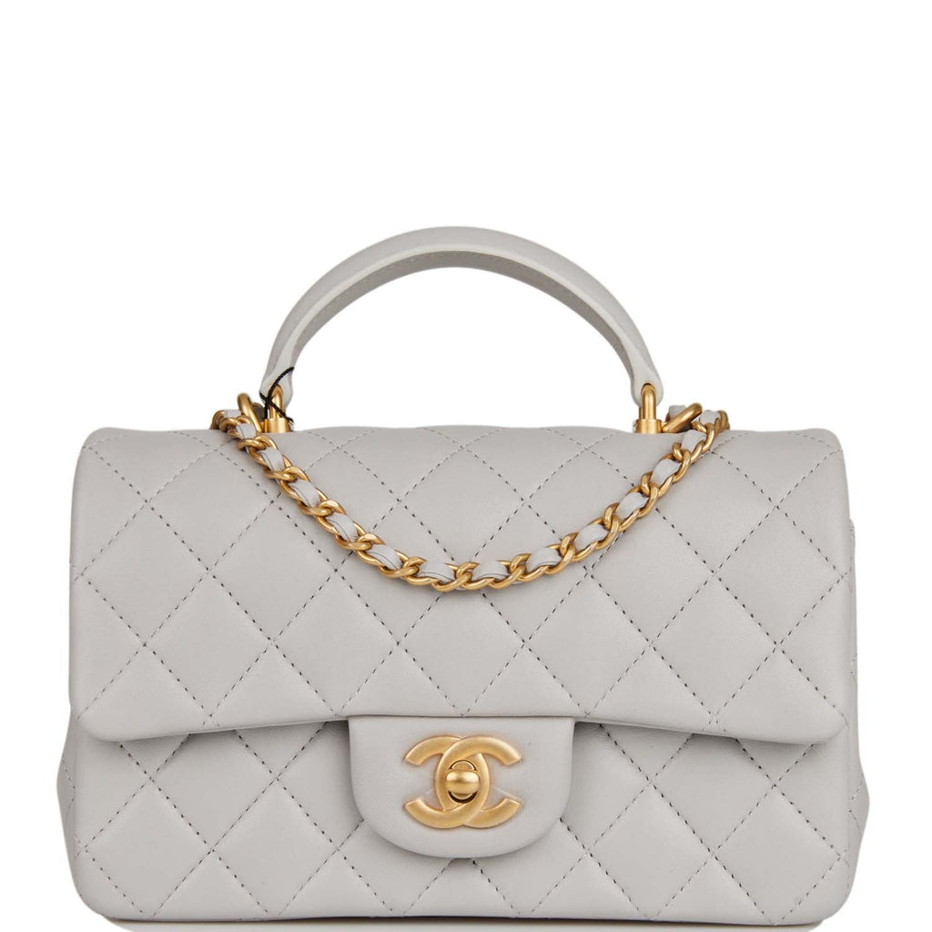Chanel coco top Handle bag white Top Handle handbagsafflink  Coco handle  Denim street style Chanel bag outfit