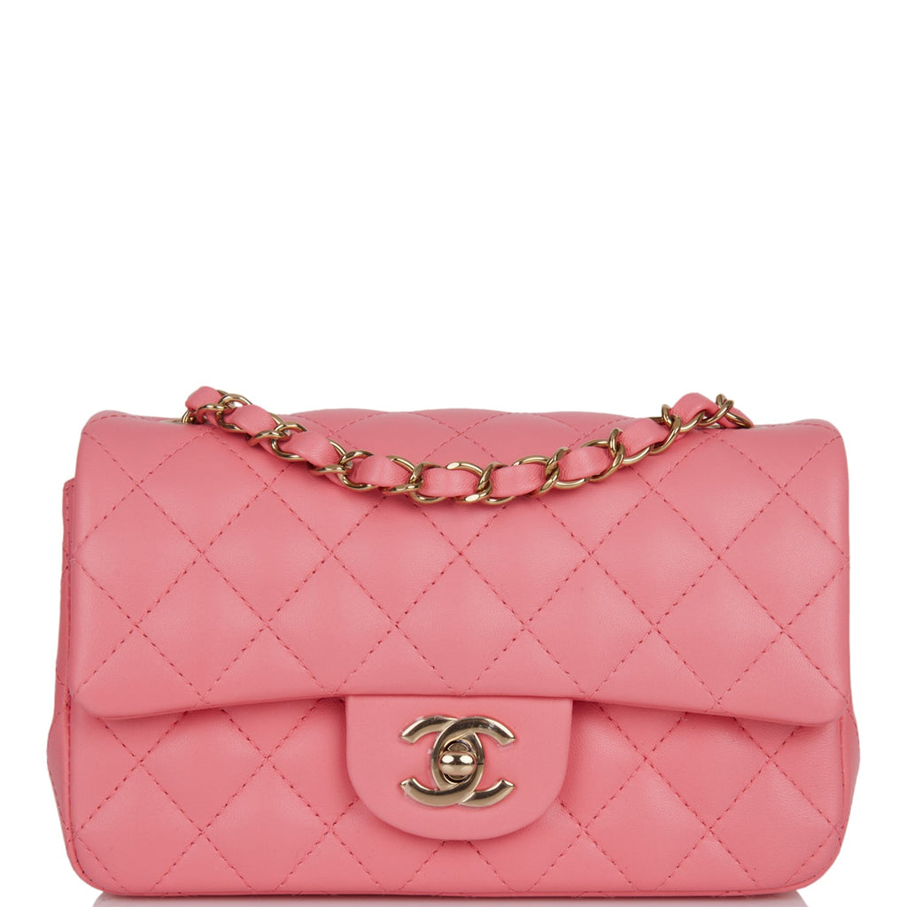 coral chanel purse