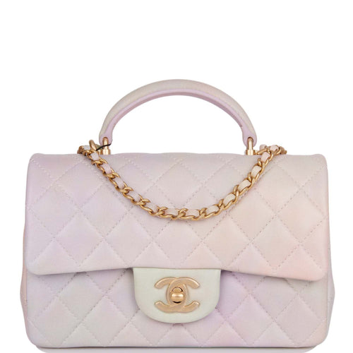 Chanel Beige Quilted Lambskin Rectangular Mini Flap Bag Top Handle Antique  Gold Hardware – Madison Avenue Couture