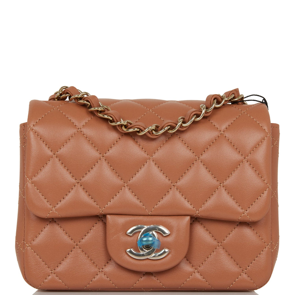Chanel Caramel Lambskin Square Mini Classic Flap Light Gold Hardware –  Madison Avenue Couture
