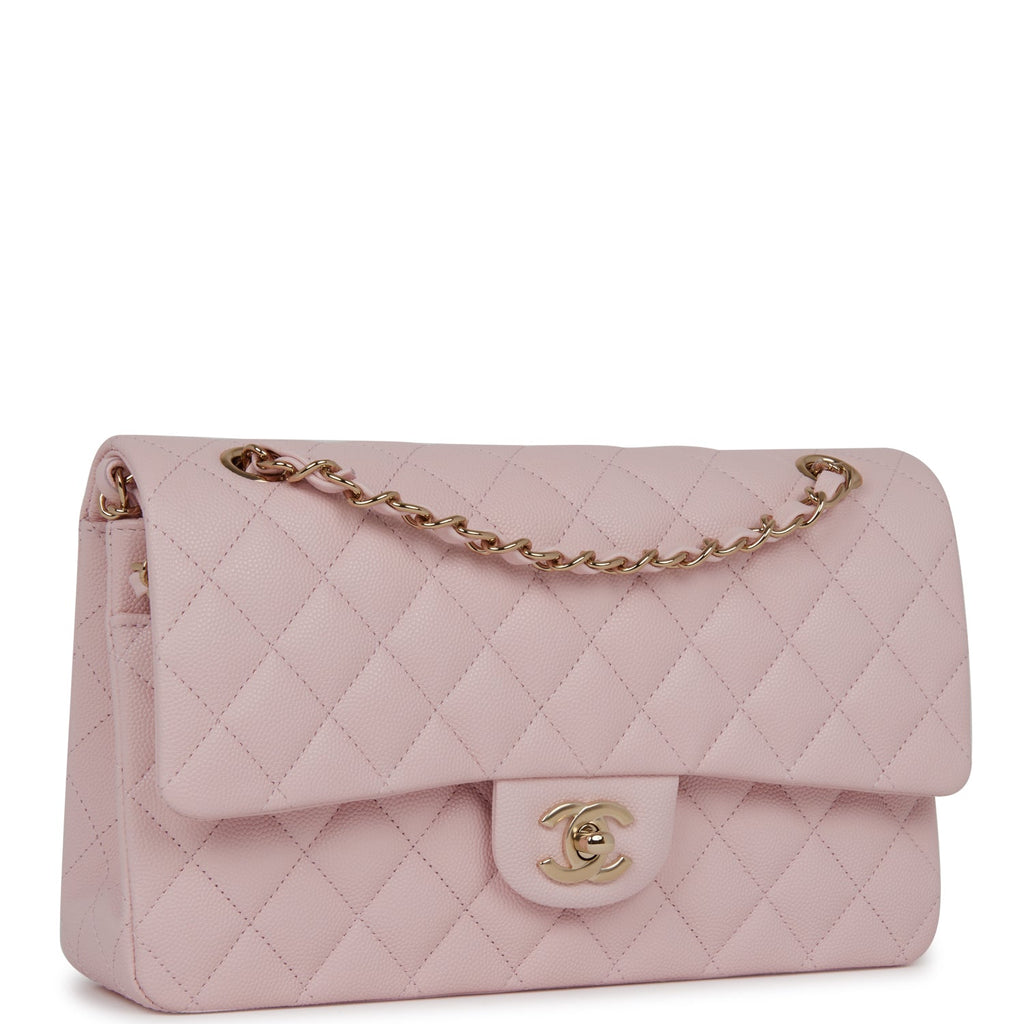 Túi Chanel Mini 8 Rectangular Flap Bag màu hồng sakura da cừu best quality
