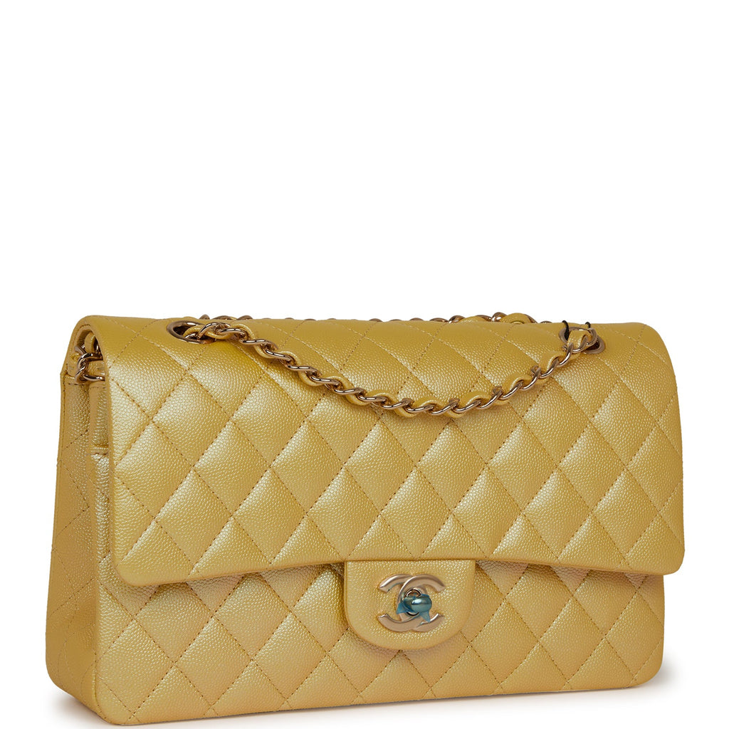 Chanel Vintage Light Yellow Quilted Caviar Medium Classic Double Flap Gold  Hardware 20032004 Available For Immediate Sale At Sothebys