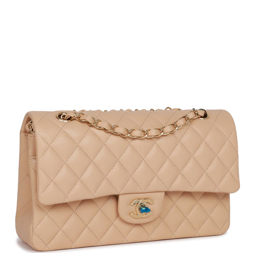 Vintage Chanel Small Classic Double Flap White Lambskin Gold Hardware –  Madison Avenue Couture