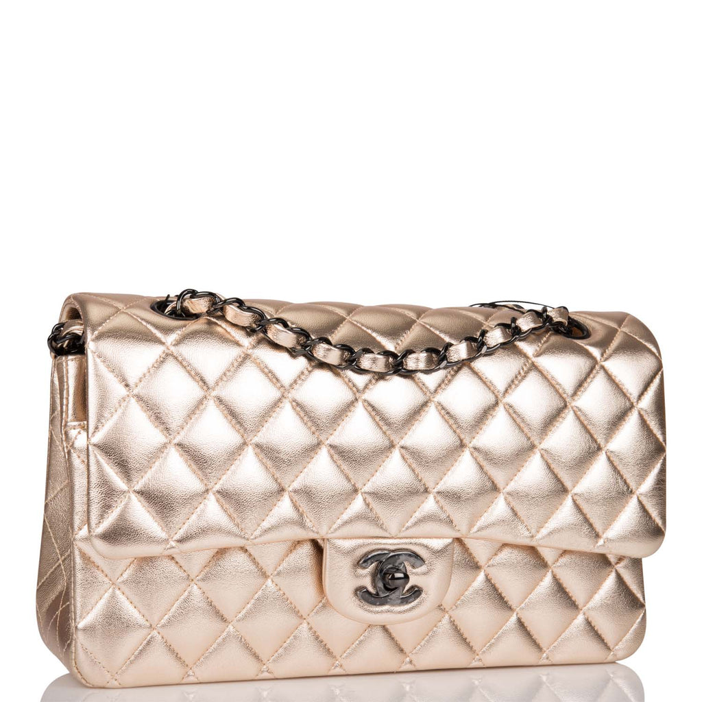 chanel medium classic double flap gold