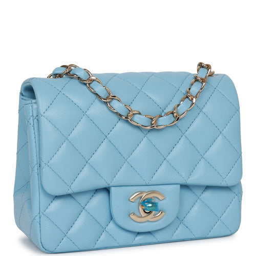 Louis Vuitton Light Blue Epi Mini Essential Trunk Bag