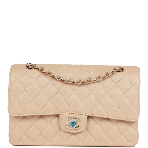 Chanel Medium Flap Bag Gold Ivory Limited Edition