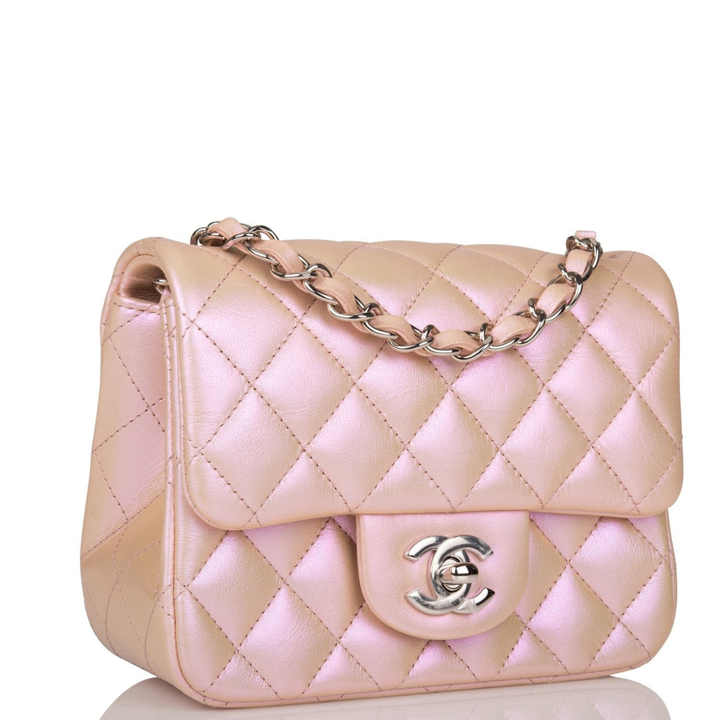 chanel iridescent bag pink