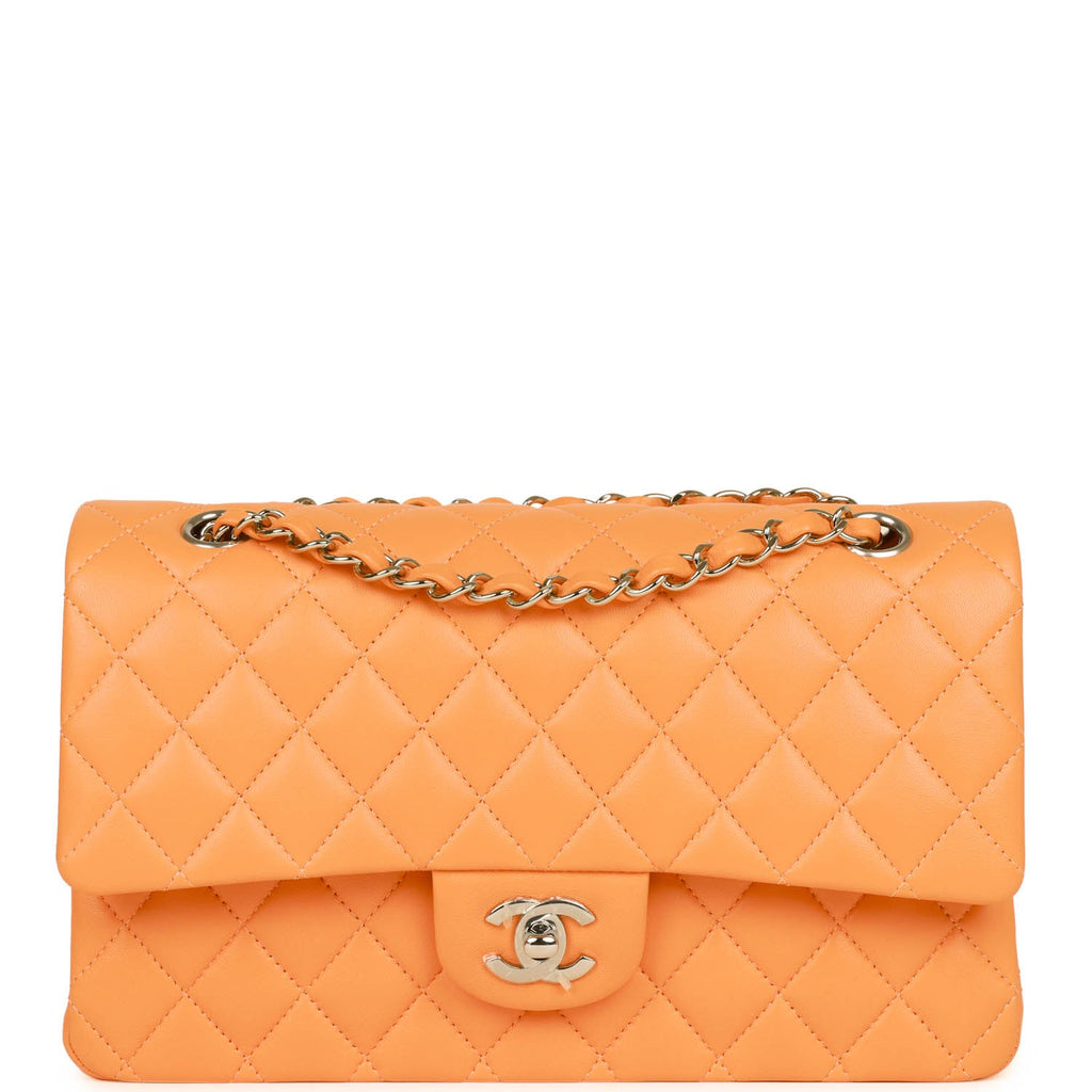 Authentic Chanel Orange Patent Clutch Chain Bag Luxury Bags  Wallets on  Carousell