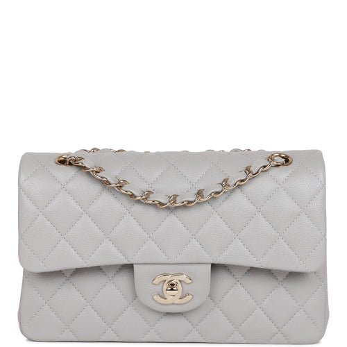 Chanel Grey Quilted Caviar Medium Classic Double Flap Bag – Madison Avenue  Couture