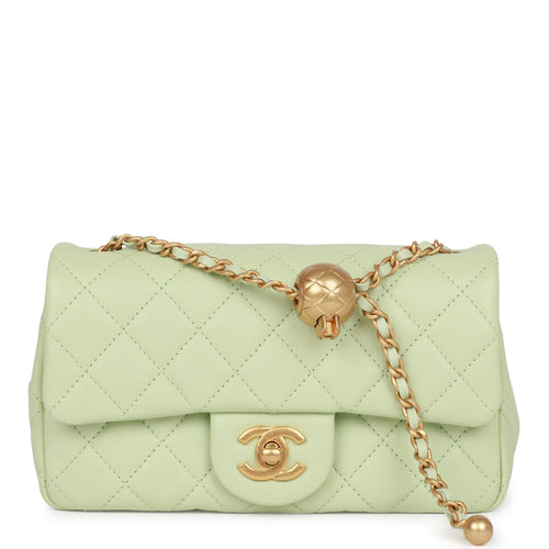 chanel flap bag with pearl