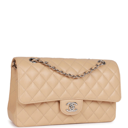Chanel Beige Quilted Lambskin Medium Double Flap Bag Gold Hardware –  Madison Avenue Couture
