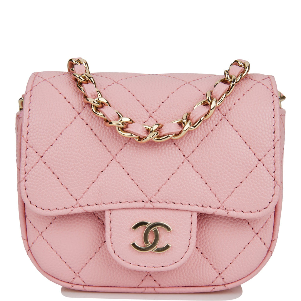 Chanel Mini Clutch With Chain Bag Pink Caviar Gold Hardware – Madison  Avenue Couture