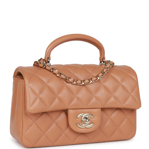 Chanel mini CF in caramel  Luxury bags, Chanel mini, Shoulder bag