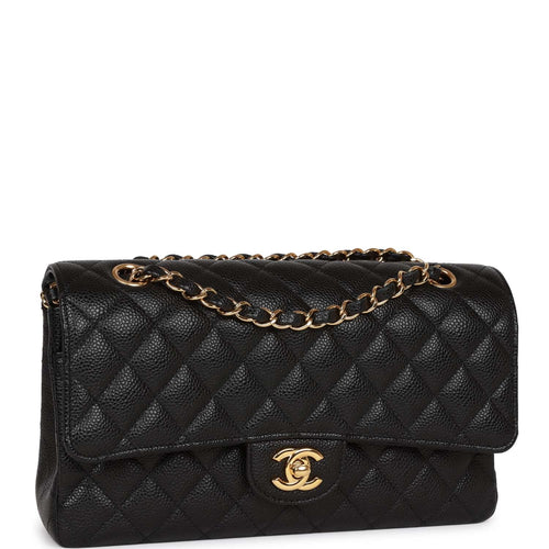 bremse Følge efter Almindeligt Chanel Black Quilted Caviar Medium Classic Double Flap Bag – Madison Avenue  Couture