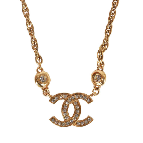 Chanel Vintage Gold CC Clover Necklace – Amarcord Vintage Fashion