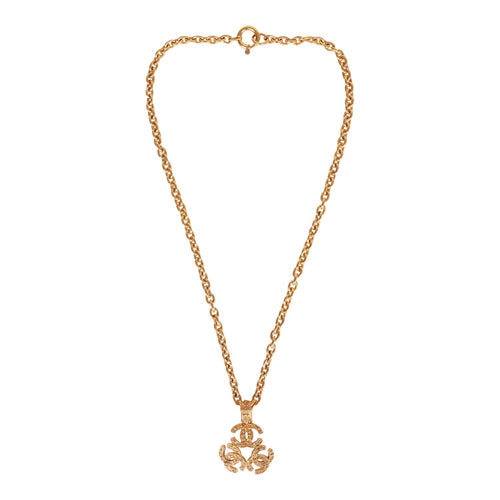 Chanel CC Beaded Sautoir Long Chain Necklace Orange Gold Metal – Madison  Avenue Couture