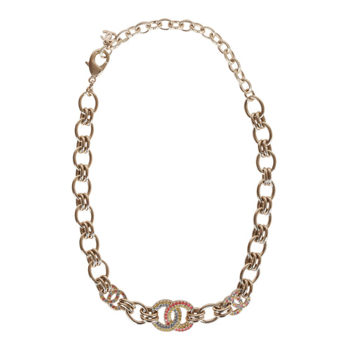 Chanel Crystal CC Gold Cuff Bracelet – Madison Avenue Couture