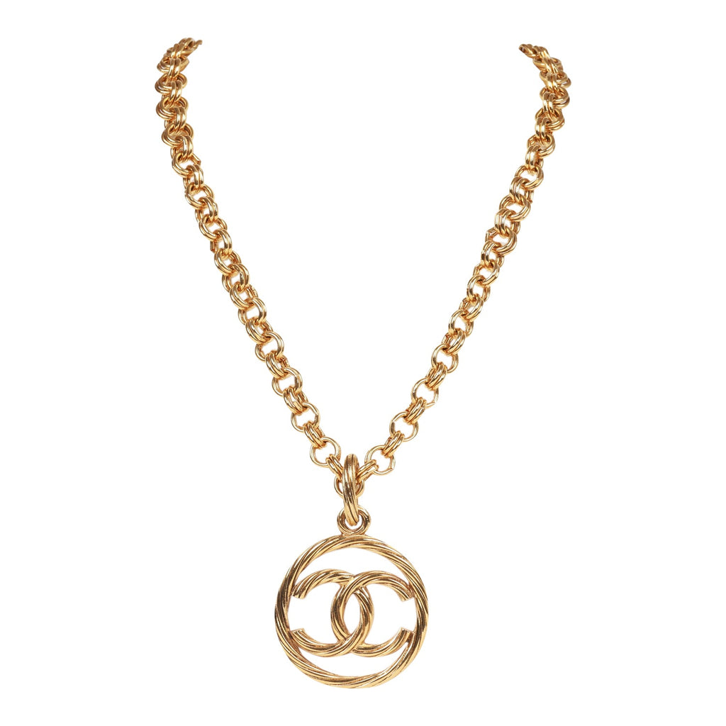 Chanel CC Quilted Logo Pendant Necklace 2007 at 1stDibs  chanel cc pendant  necklace cc chanel necklace cc necklace gold