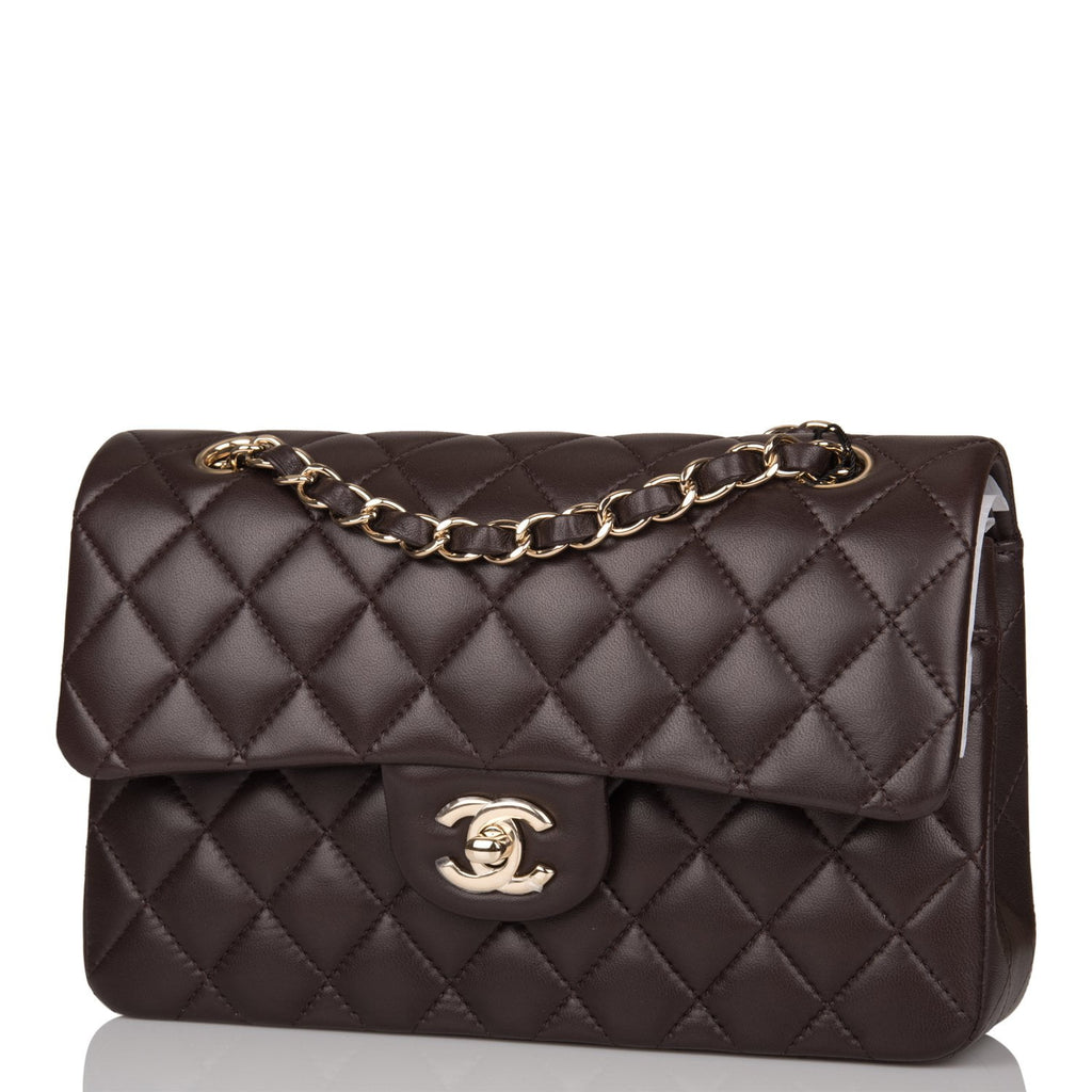 Authentic Second Hand Chanel Brown Small Classic Flap Bag PSS05100378   THE FIFTH COLLECTION